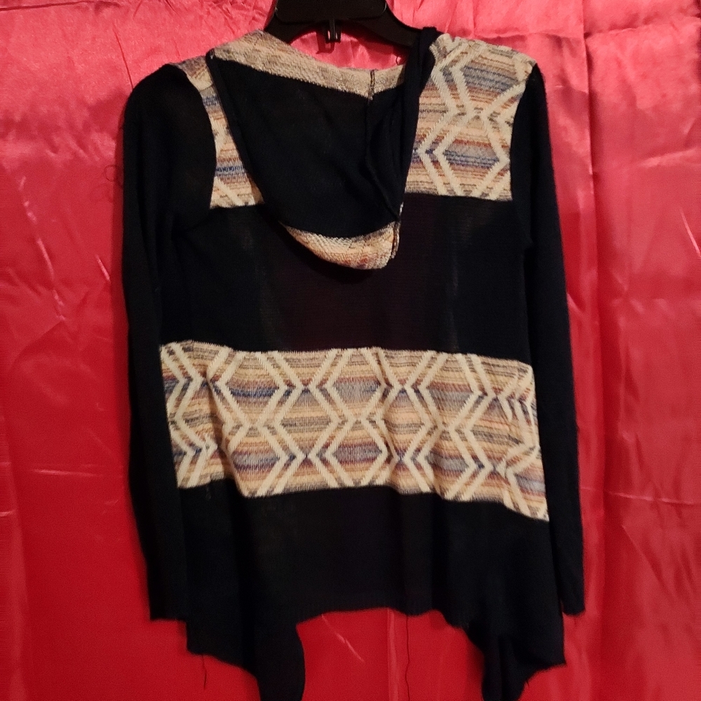 Patterned Navy Blue Cardigan - Picture 3 of 3
